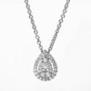 Necklace 950 pt platinum “drop”