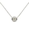 NECKLACE 14 KT WG 0,25 ct