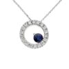 NECKLACE 14 KT WG Sapphire