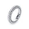 (Eesti) RING 18 KT WG, FLEX-BAND, RHOD, WIDTH VARIABLE