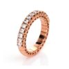 (Eesti) RING 4 PRONGS 18 KT RG, FLEX-BAND, VARIABLE