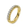 (Eesti) RING 4 PRONGS 18 KT YG, FLEX-BAND, VARIABLE