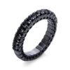 (Eesti) RING 18 KT WG, FLEX-BAND, VARIABLE, BLACK RHODIUM