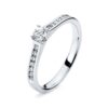 RING 4 PRONGS 18 KT 0,41 ct