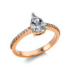 Diamond ring 0,57 ct