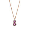 NECKLACE 18 KT Pink Sapphire