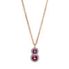 (Eesti) NECKLACE 18 KT Pink Sapphire